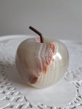 Decorative Marble Onyx Apple Sculpture